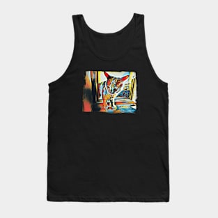 beautiful stylized cat Tank Top